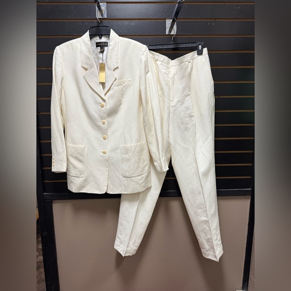 Classiques Entier Silk Linen Suit NWT Sz L / 12 - Picture 1 of 8